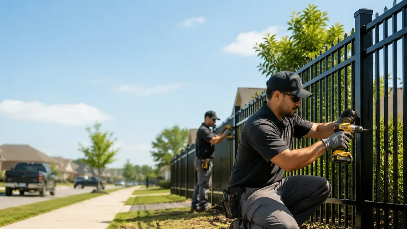 Metal Fence Installation in Pompeii, MI